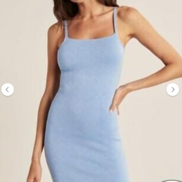 Abercrombie & Fitch Dresses & Skirts - Abercrombie & Fitch Light Blue Mini Knit Dress - Size XS